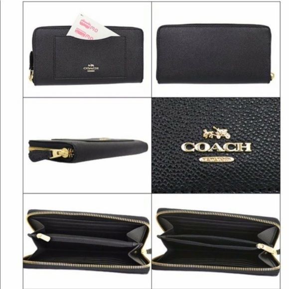 Coach Crossgrain Accordion Zip Around Wallet - Picture 2 of 7